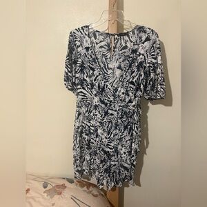 F&F Black and White floral romper